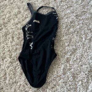 Arena Black and Gray Swimsuit size 26 L